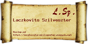 Laczkovits Szilveszter névjegykártya